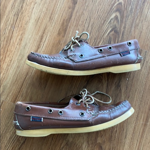 Sebago docksides boat shoes vintage lace up size 7.5 - Picture 8 of 13